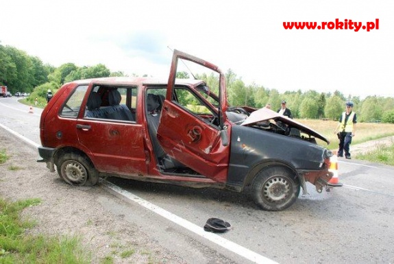 Wypadek drogowy w Rokicinach