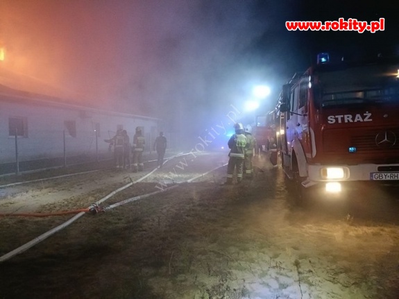Pożar chlewni w Mydlicie