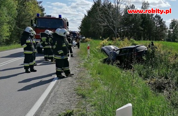 Wypadek drogowy na trasie Rokity-Rokiciny