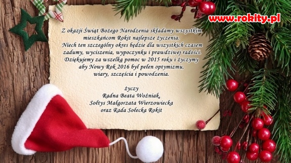 Życzenia Świąteczne od Sołtysa i Rady Sołeckiej