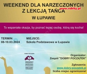 Weekend dla narzeczonych z lekcją tańca w Łupawie