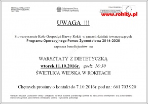 Warsztaty z dietetyczką